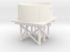 VR Narrow Gauge 10,000 gallon Water Tank(HO/1:87) in White Smooth Versatile Plastic