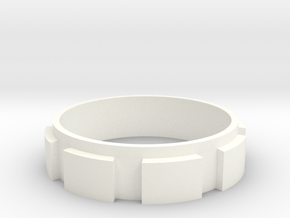 Jupiter 2 - Center Arch Ring - Custom in White Processed Versatile Plastic