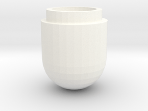 1VialHolderTop Fixed in White Smooth Versatile Plastic: Medium