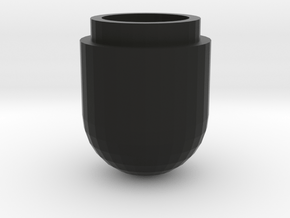 1VialHolderTop Fixed in Black Smooth Versatile Plastic: Medium