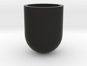 1VialHolderBottom Fixed in Black Smooth Versatile Plastic: Medium