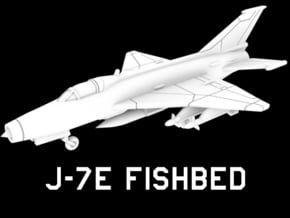 J-7E Fishbed (Loaded) in White Natural Versatile Plastic: 1:200