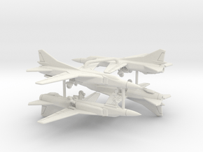 MiG-23M Flogger (Clean, Wings Out) in White Natural Versatile Plastic: 1:350