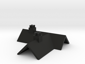 Country cottage roof 1:120-TT in Black Premium Versatile Plastic