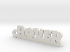 ROVER_keychain_Lucky in White Natural Versatile Plastic