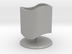 Ambiguous Cylinder with Stand (updated version) in Aluminum