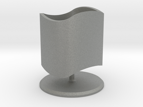 Ambiguous Cylinder with Stand (updated version) in Gray PA12