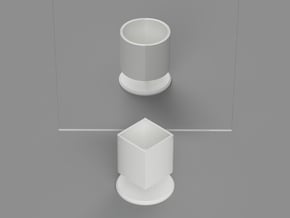 Ambiguous Cylinder with Stand (updated version) in White Natural Versatile Plastic