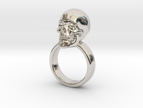 Skull Ring Size 11 in Platinum
