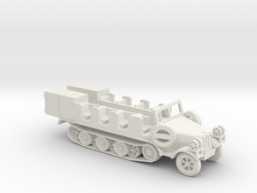 Sd.Kfz.7/6 (windshield up) 1/87 in White Natural Versatile Plastic: 1:87 - HO
