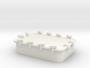 1/72 Scale 54 x 36 inch Armored Hatch in White Natural Versatile Plastic