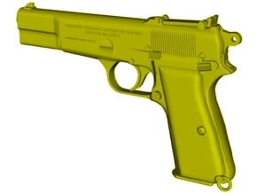 1/16 scale FN Browning Hi Power Mk I pistol Bd x 1 in Tan Fine Detail Plastic