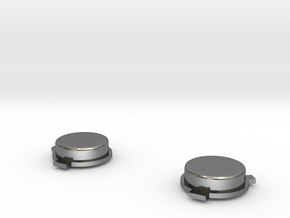 AGS A/B buttons in Polished Silver