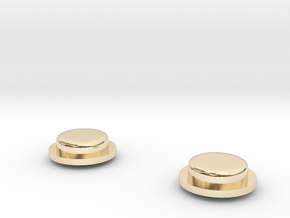 AGS start/select buttons in 14K Yellow Gold