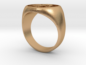 Mandalorian Crest ring in Natural Bronze: 10 / 61.5