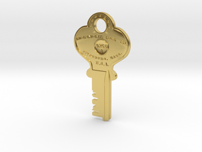 Constantine Ilco key v11 in Polished Brass
