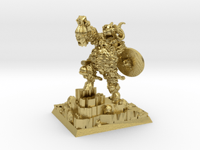 Undead Beastman Chieftain in Natural Brass