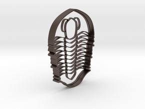 Trilobite Cookie Cutter in Polished Bronzed-Silver Steel