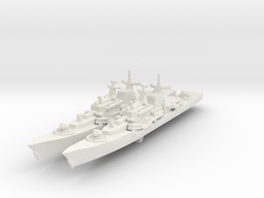 Project 956 Sovremenny in White Natural Versatile Plastic: 1:2400