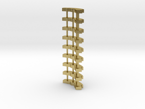 ARC Chassis - Brass Fins in Natural Brass