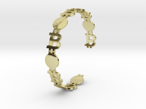 Bitcoin bracelet in 18K Yellow Gold