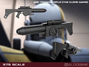 Blaster Rifle Westar M5 (Clone Wars) 3.75 scale in Tan Fine Detail Plastic