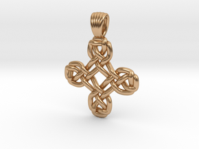 Cross [pendant] in Polished Bronze