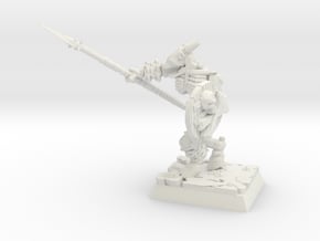 Undead Beastman Swordsman in White Natural Versatile Plastic