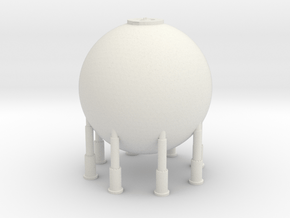 LNG Spherical Tank 1/120 in White Natural Versatile Plastic