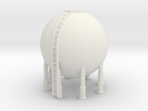 LNG Spherical Tank 1/160 in White Natural Versatile Plastic
