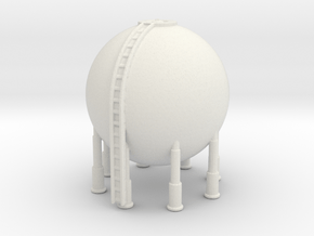 LNG Spherical Tank 1/285 in White Natural Versatile Plastic