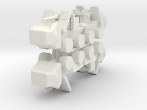 8 Self Propelled Artillery x4 in White Natural Versatile Plastic