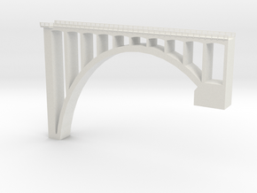 North Fork Bridge Section 3 Z scale in White Natural Versatile Plastic