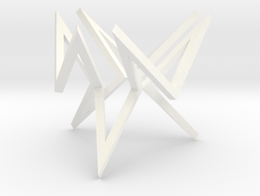 Sculpture from 18 congruent pieces in White Smooth Versatile Plastic