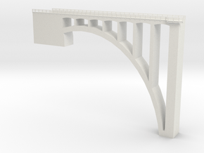 North Fork Bridge Section 1 Z scale in White Natural Versatile Plastic