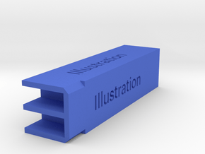 Debaticons - 9. Illustration in Blue Processed Versatile Plastic