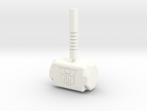Transformers wreckers hammer in White Smooth Versatile Plastic