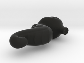 Seahorse in Black Smooth Versatile Plastic: Medium
