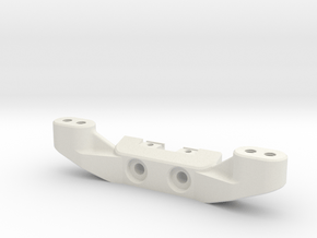 Jconcepts B6.1-.3 offset front camber link mount  in White Natural Versatile Plastic