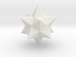Small stellated dodecahedron in White Natural Versatile Plastic