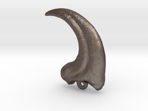 Raptor Claw Keychain / Pendant in Polished Bronzed Silver Steel