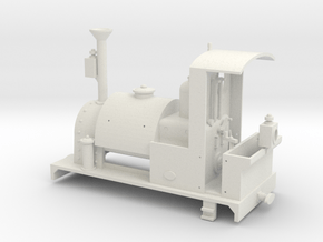 Freelance O-16.5 Narrow Gauge Locomotive in White Natural Versatile Plastic