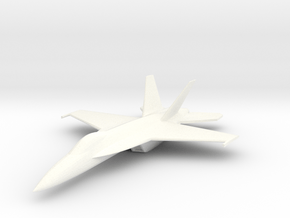 F/A-18F Super Hornet Model Replica (1:100 Scale) in White Smooth Versatile Plastic