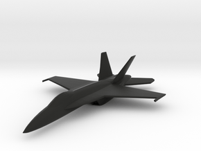 F/A-18F Super Hornet Model Replica (1:100 Scale) in Black Smooth Versatile Plastic