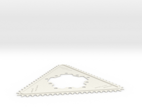 Love-Triangle in White Natural Versatile Plastic