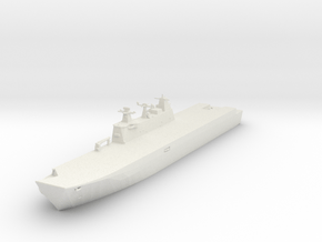 HMAS Canberra L02 in White Natural Versatile Plastic: 1:1200