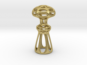 Chess pawn in Natural Brass