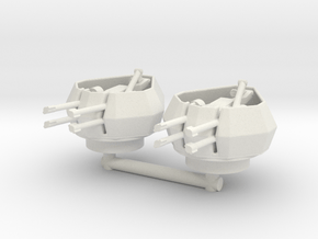 Flakpanzer Zerstorer Turret (x2) 1/100 in White Natural Versatile Plastic