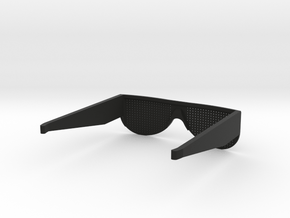 Pin Glasses sStraight in Black Smooth Versatile Plastic