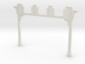 NYC Subway Highline Tower 3 Tracks N scale in White Natural Versatile Plastic